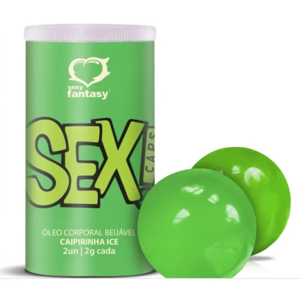 Bolinhas Explosivas Sexy Caps Beijável Sexy Fantasy - Caipirinha Ice