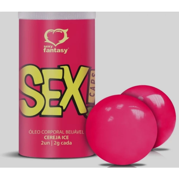 Bolinhas Explosivas Sexy Caps Beijável Sexy Fantasy - Cereja Ice