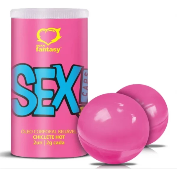 Bolinhas Explosivas Sexy Caps Beijável Sexy Fantasy - Chiclete Hot