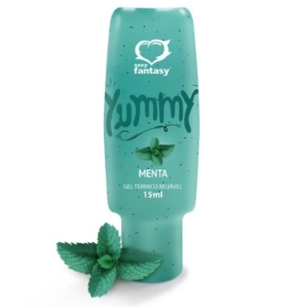 Gel Térmico Comestível para Sexo Oral Yummy 15 ml - Sexy Fantasy -MENTA