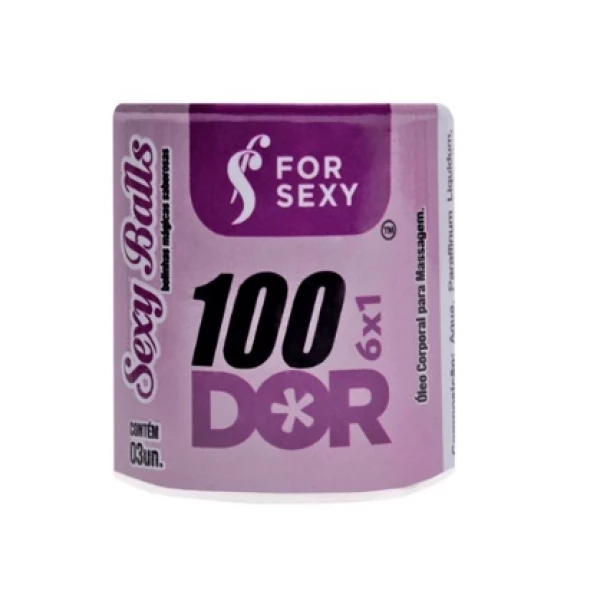 Bolinha Sexy Balls Funcional 100Dor 03 Unidades - For Sexy