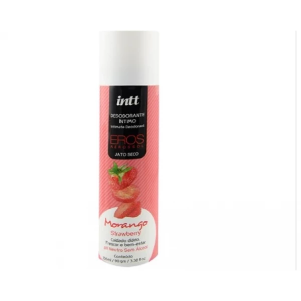 Desodorante Íntimo aerossol Eros Morango 166 ml - Intt