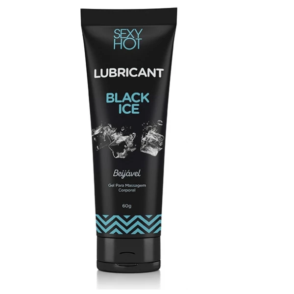 Lubricant - Black Ice Beijável - Gel Para Massagem