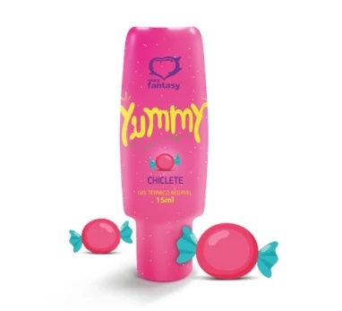 Gel Térmico Comestível para Sexo Oral Yummy 15 ml - Sexy Fantasy - CHICLETE
