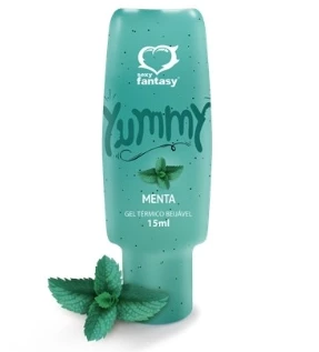 Gel Térmico Comestível para Sexo Oral Yummy 15 ml - Sexy Fantasy -MENTA
