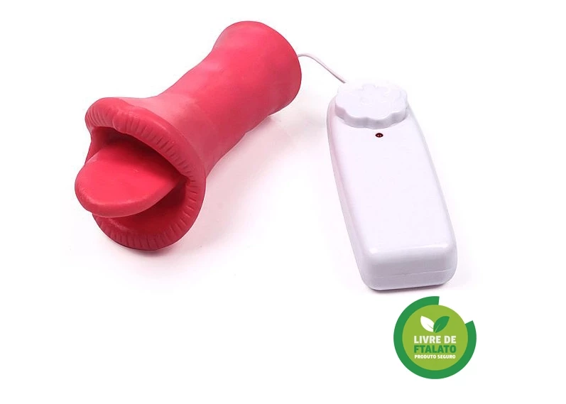 Massageador feminino boquinha com língua